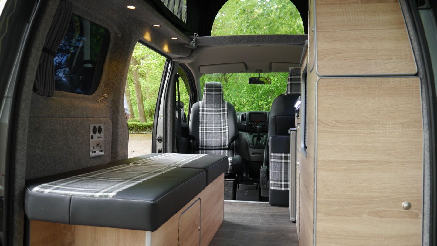 The single-sleeper layout clears some space in the center for cargo and moving around