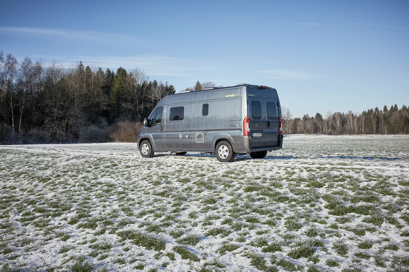 The Free camper van measures either 541 cm or 599 cm, depending upon floor plan