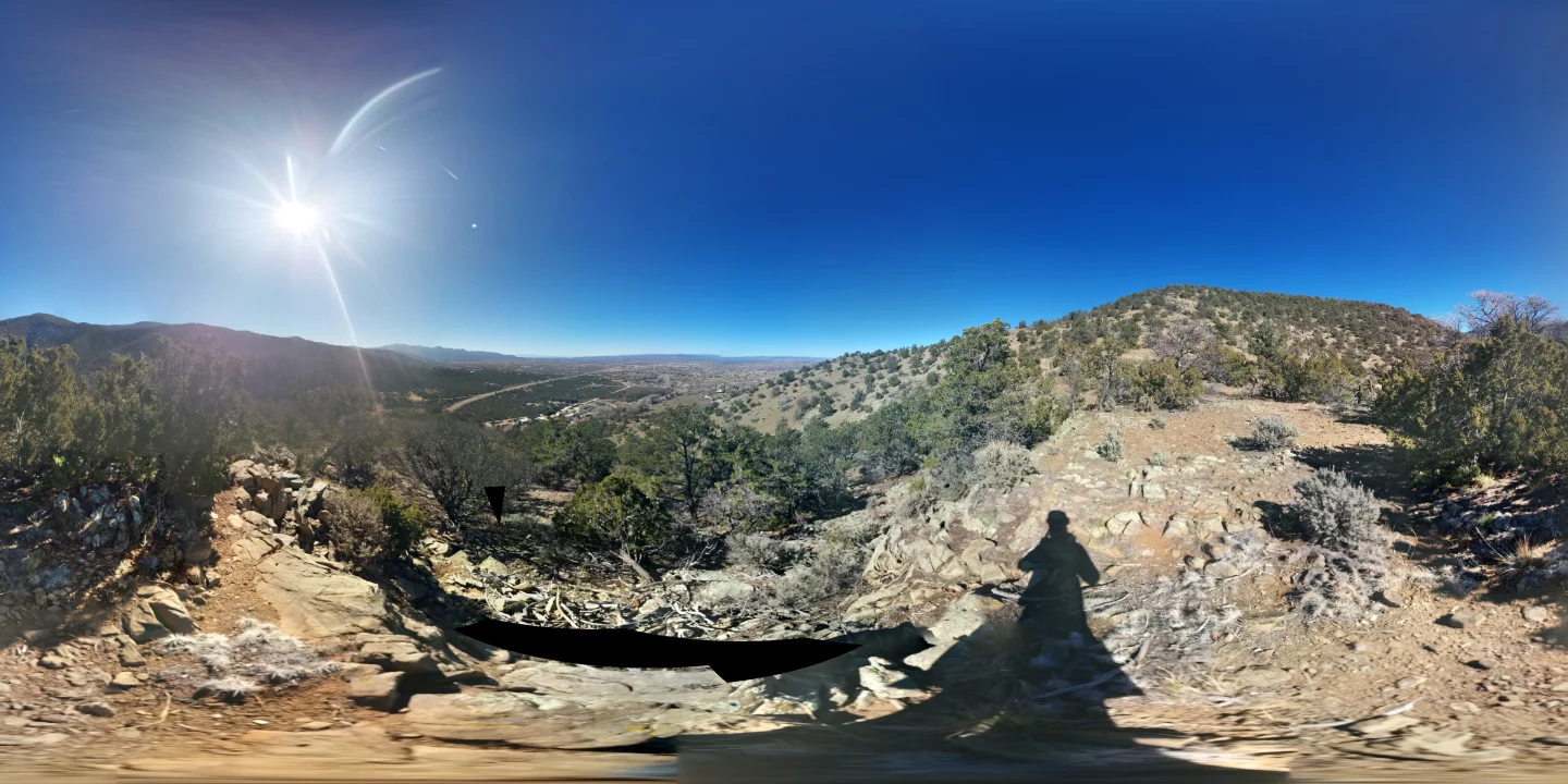 This 360-degree Photo Sphere is over a dozen images stitched together