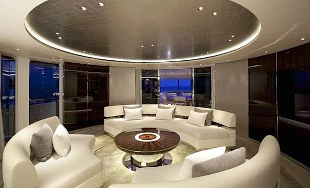 Lounge area M/Y Satori
