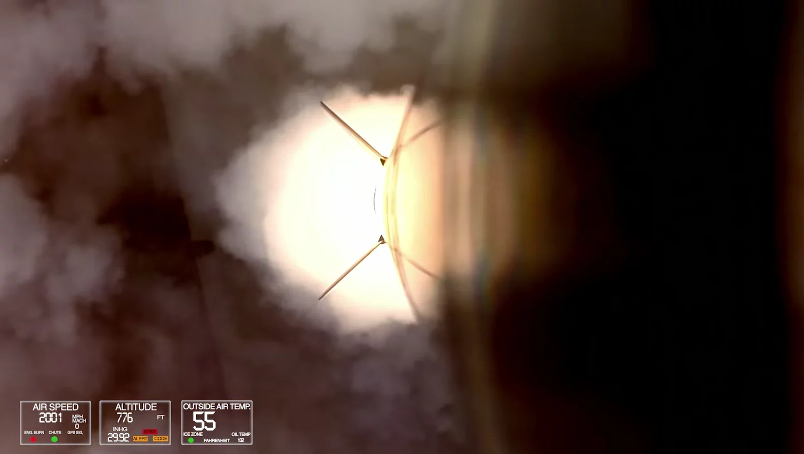 The fury of a launch captured in a unique way