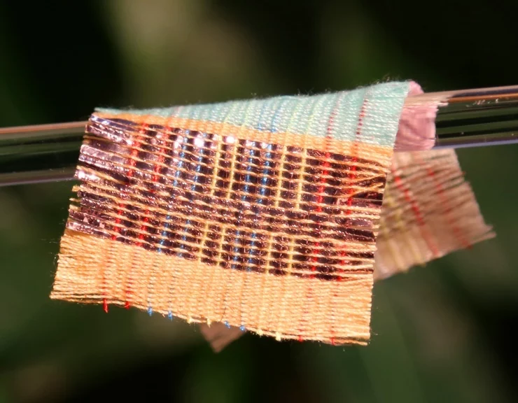 Researchers at Georgia Tech have developed a fabric that can harvest energy from the sun and movement at the same time