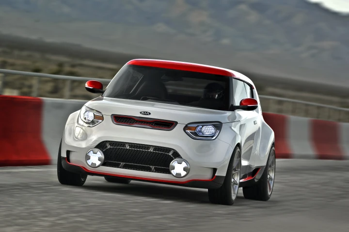 Kia's Track'ster concept is a sporty, powerful reinterpretation of the Kia Soul, with racing aspirations