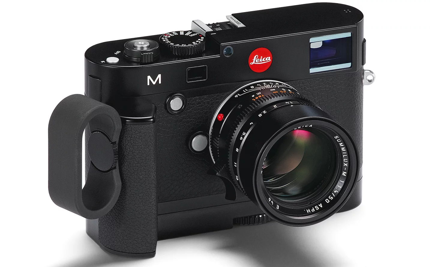 The Multifunctional Handgrip-M adds GPS geotagging, a socket for an external power supply and an integrated USB socket to the Leica M