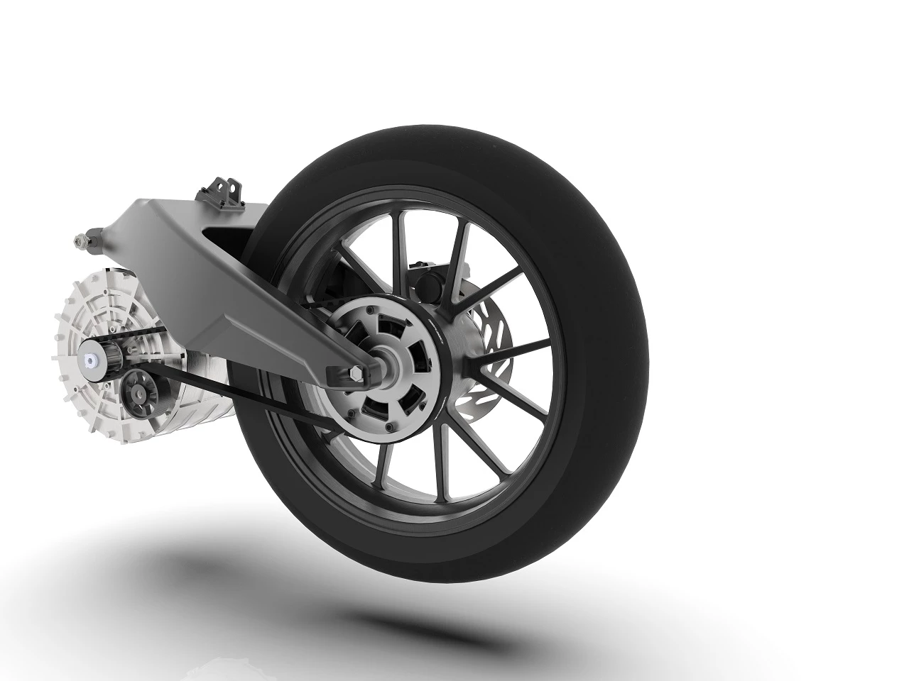 The final drive of the Mankame EP-1 is achieved via a Kevlar belt