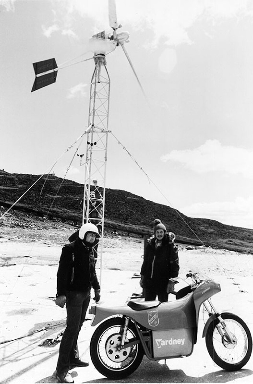 Recharging using wind power at Mt. Washington