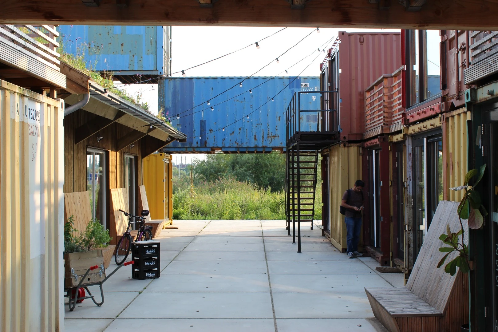 The Startup Village was dreamt up by Dutch architect Julius Taminiau while working on the design and construction of Pop Brixton
