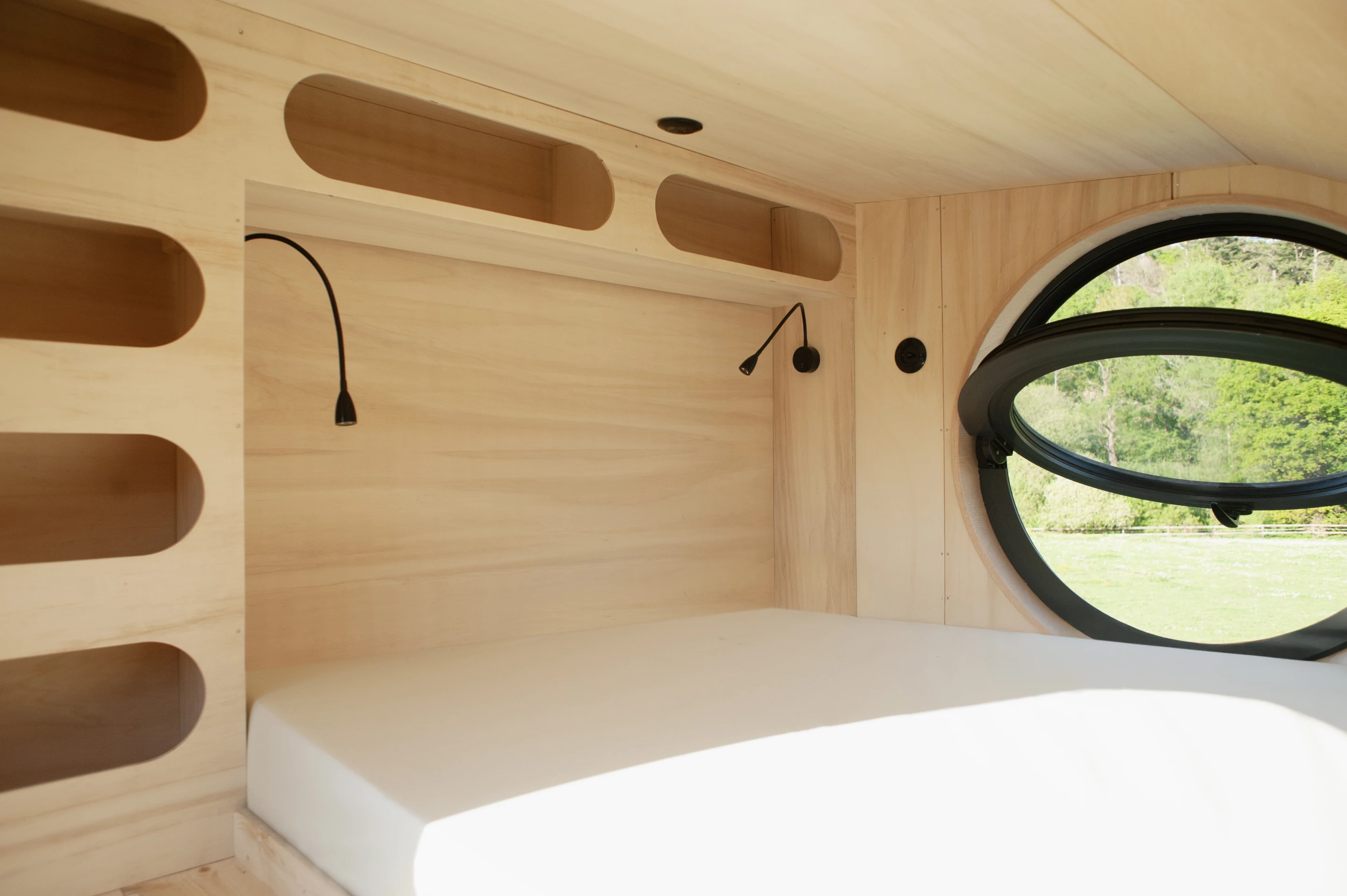 The Grand-Duc's bedrooms are typical loft models with low ceilings and a double bed and some storage space
