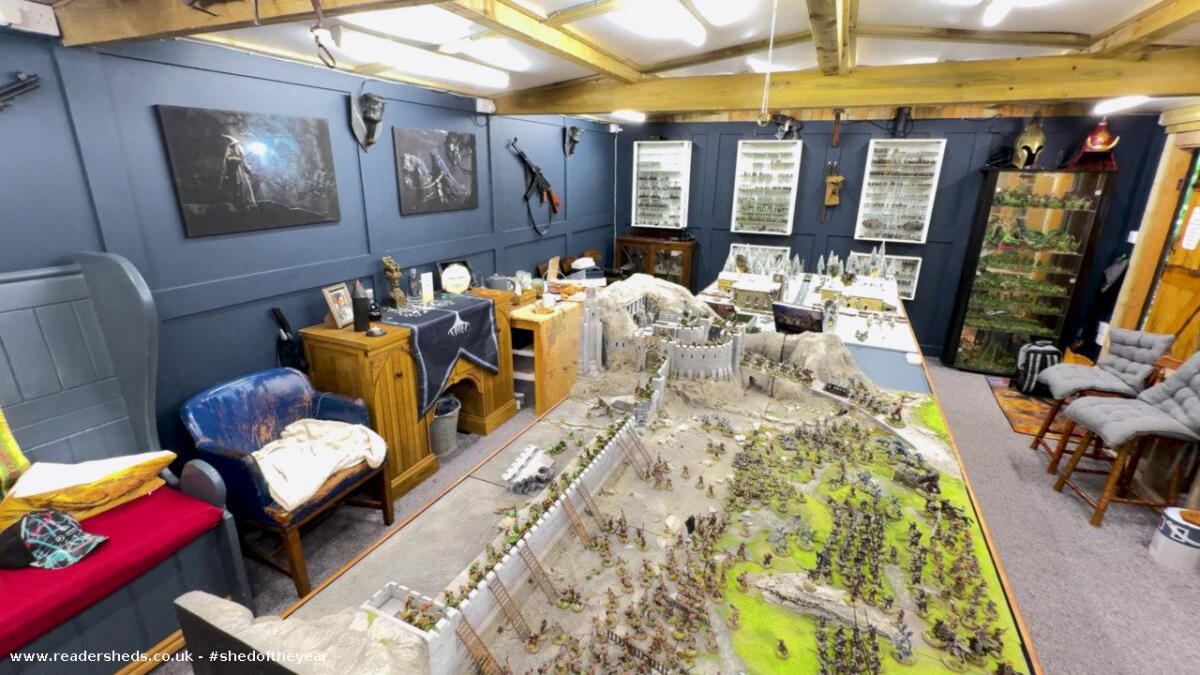Battle-ready wargaming hut crowned 2026 Shed of the Year