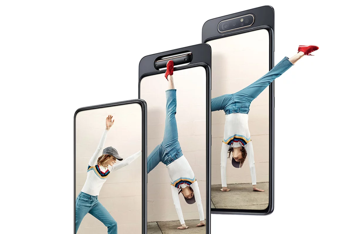 Use the same camera front and back with the Samsung Galaxy A80