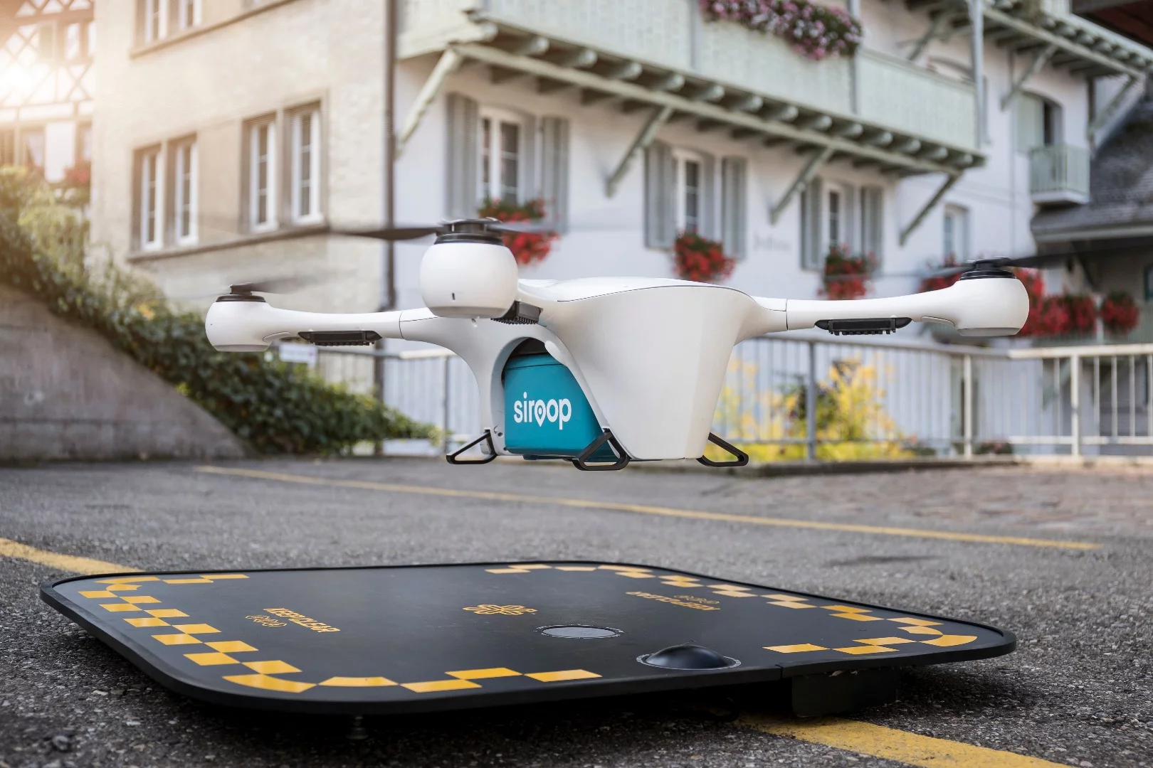 Swiss online retailer siroop is taking part in drone delivery trials with Mercedes and drone company Matternet