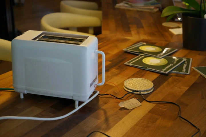 The Addicted Toaster is designed to bring attention to areas where e-waste can be reduced
