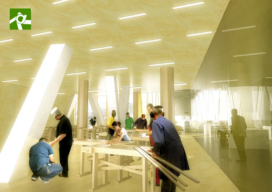 A BIG visualization of its Faroe Islands Education Center (Image: BIG)