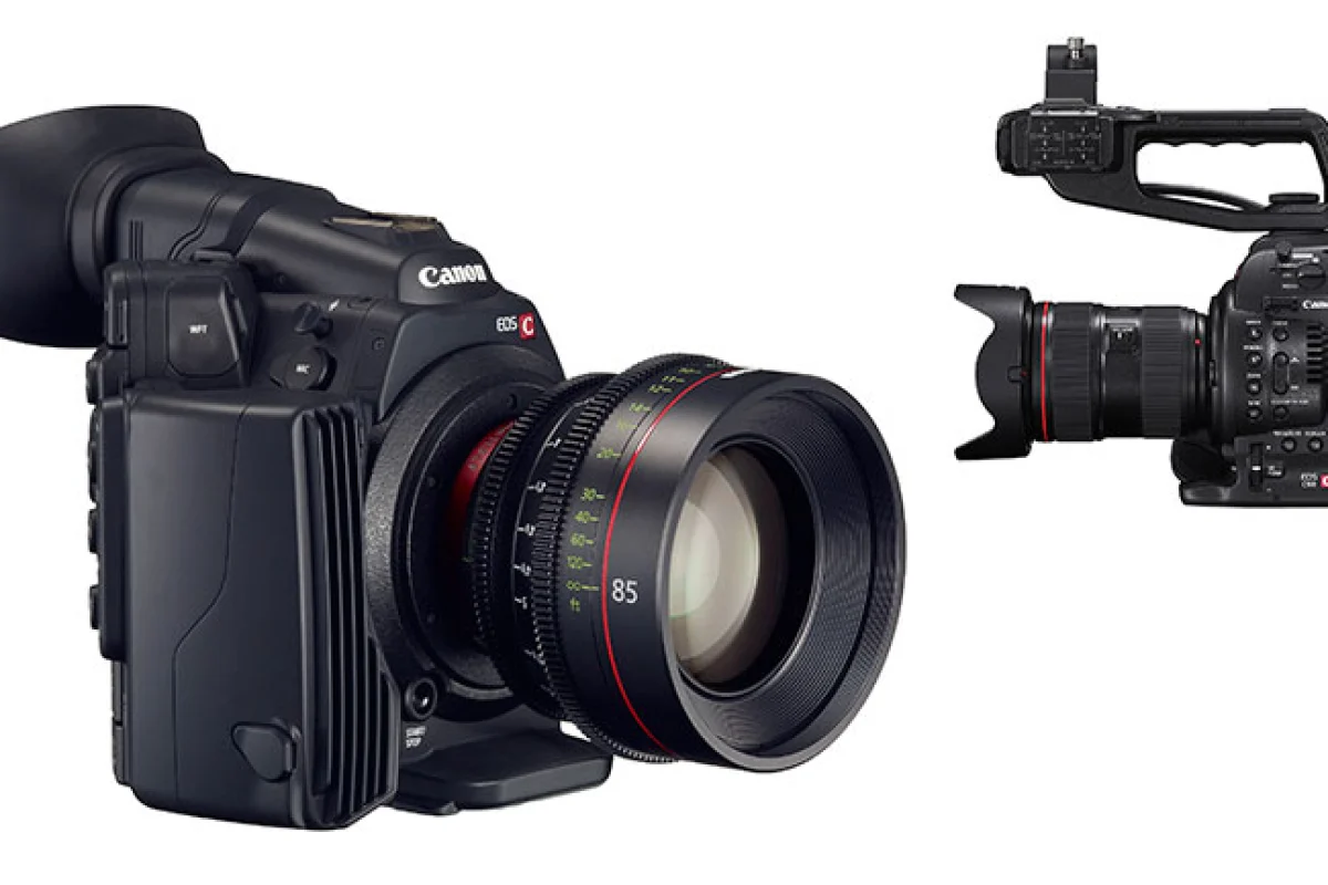 Canon C500 and C100 cameras