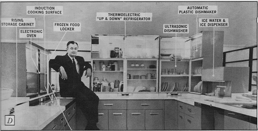 GE kitchen of tomorrow in 1950