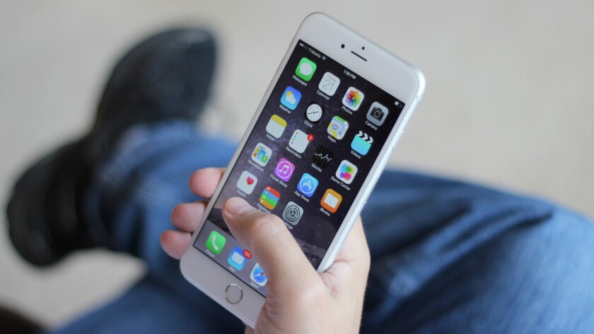 The new iPhones (that's last year's iPhone 6 Plus pictured) will reportedly discern between three levels of pressure