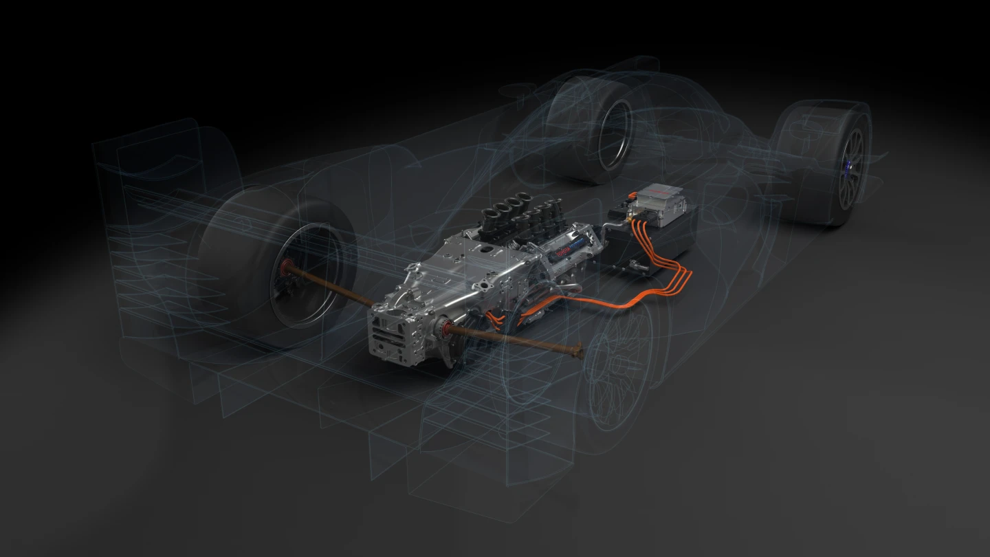 The TS030 uses an electric motor to augment the 530-hp engine