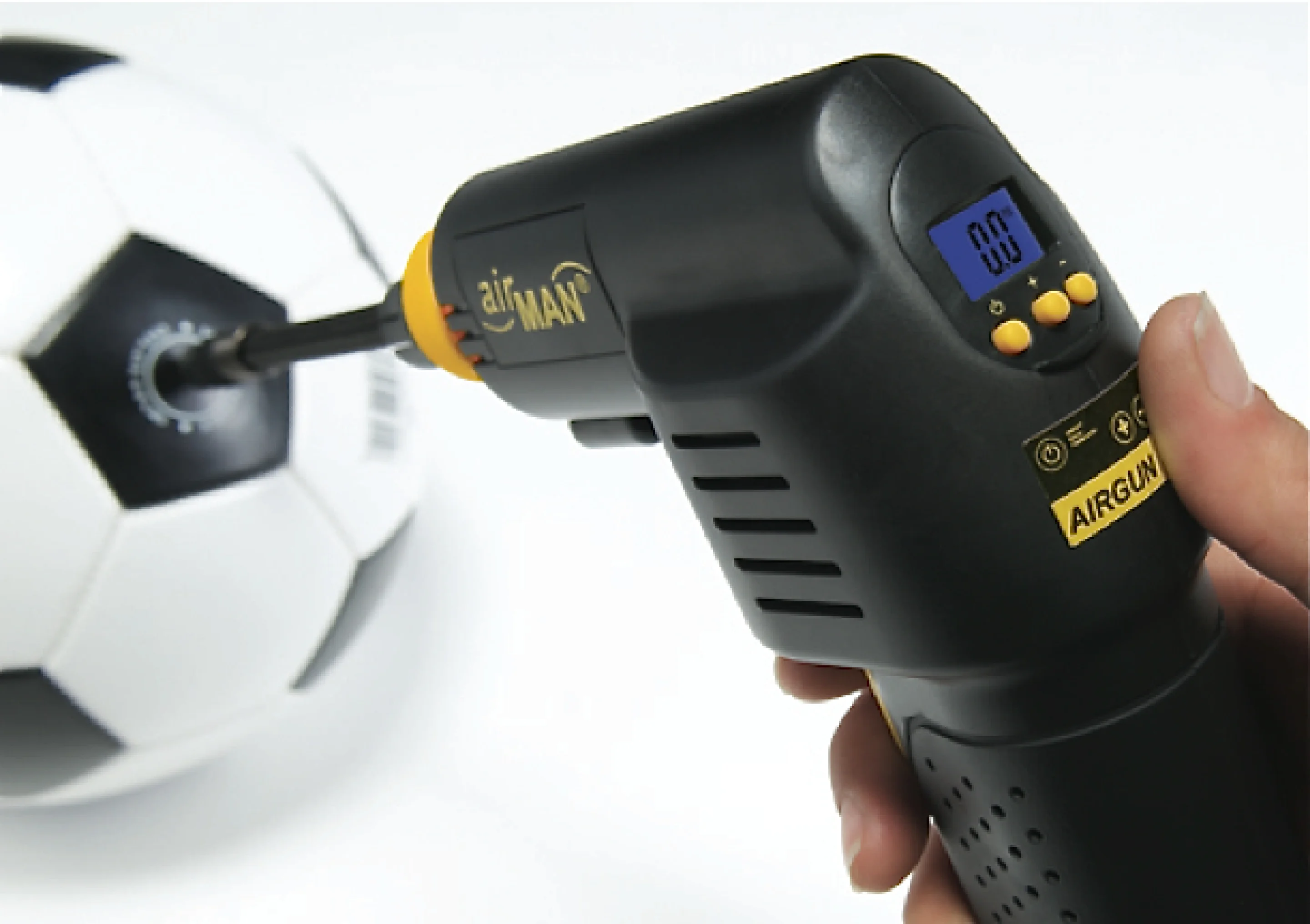 Cordless Airgun shoots air into your inflatables