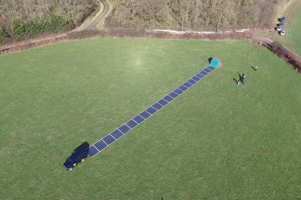 The roll-out solar panels being trials on Flat Holm Island were developed by UK firm Renovagen