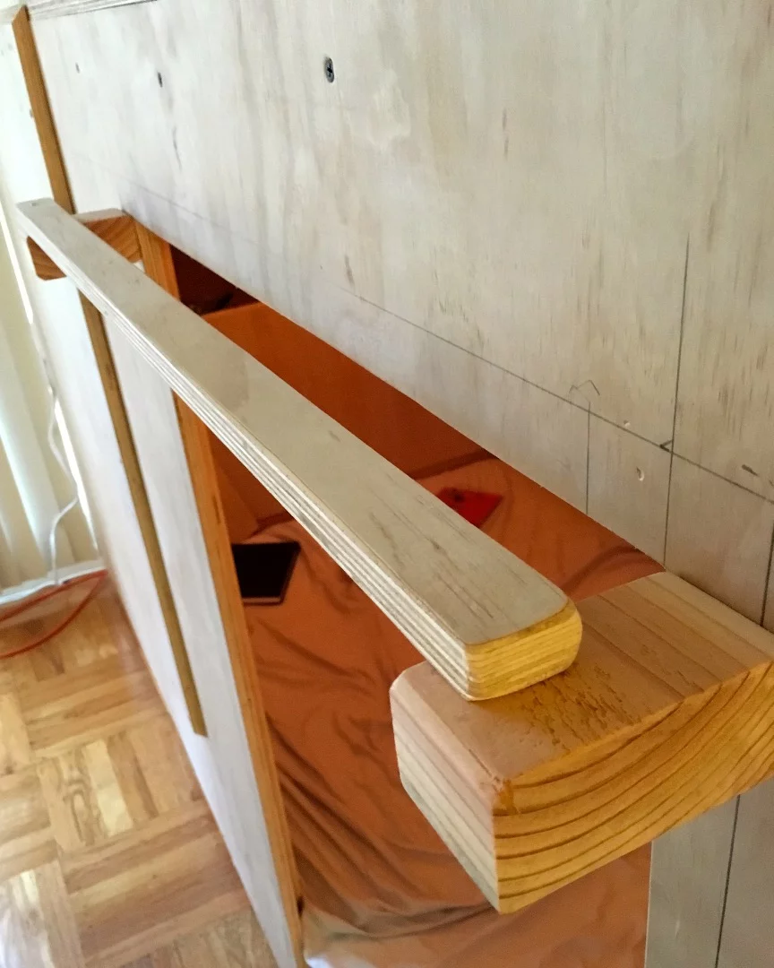 The Living Pod is constructed from wood