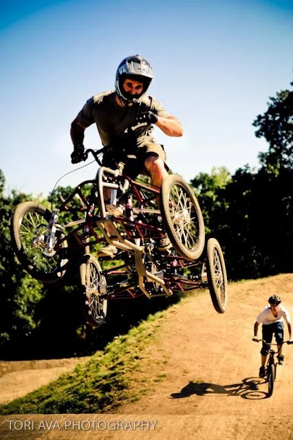 You could do it on a bike, but would it look as fun and awesome?