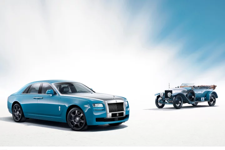 The Rolls-Royce Alpine Trial Centenary Collection Ghost will appear with one of the original 1913 Silver Ghosts
