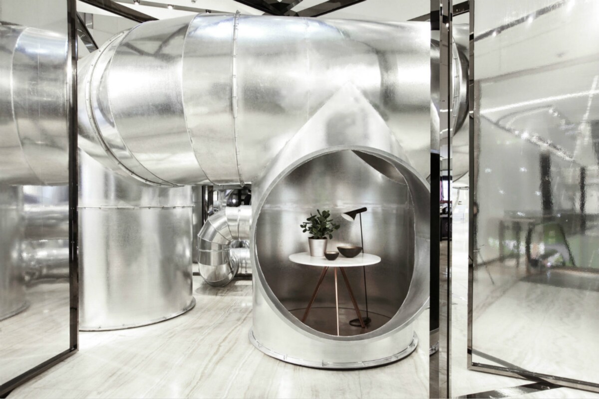 Tubular Living was commissioned by the Lane Crawford department store to celebrate 165 years of operation