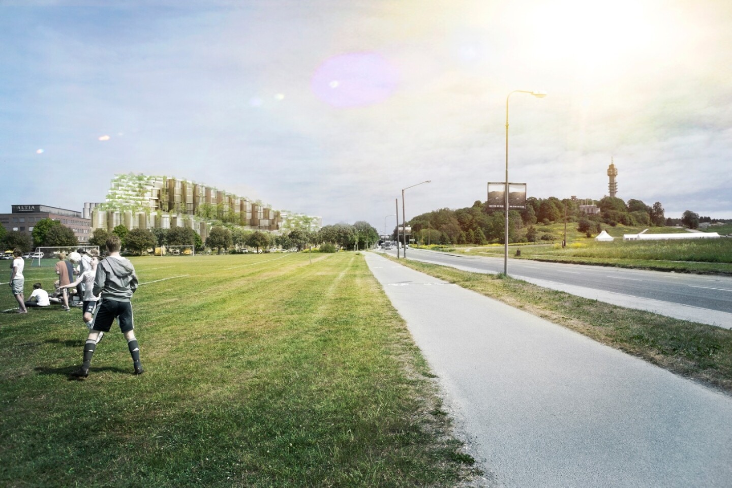 79 & Park is designed to blend into the Gärdet national park