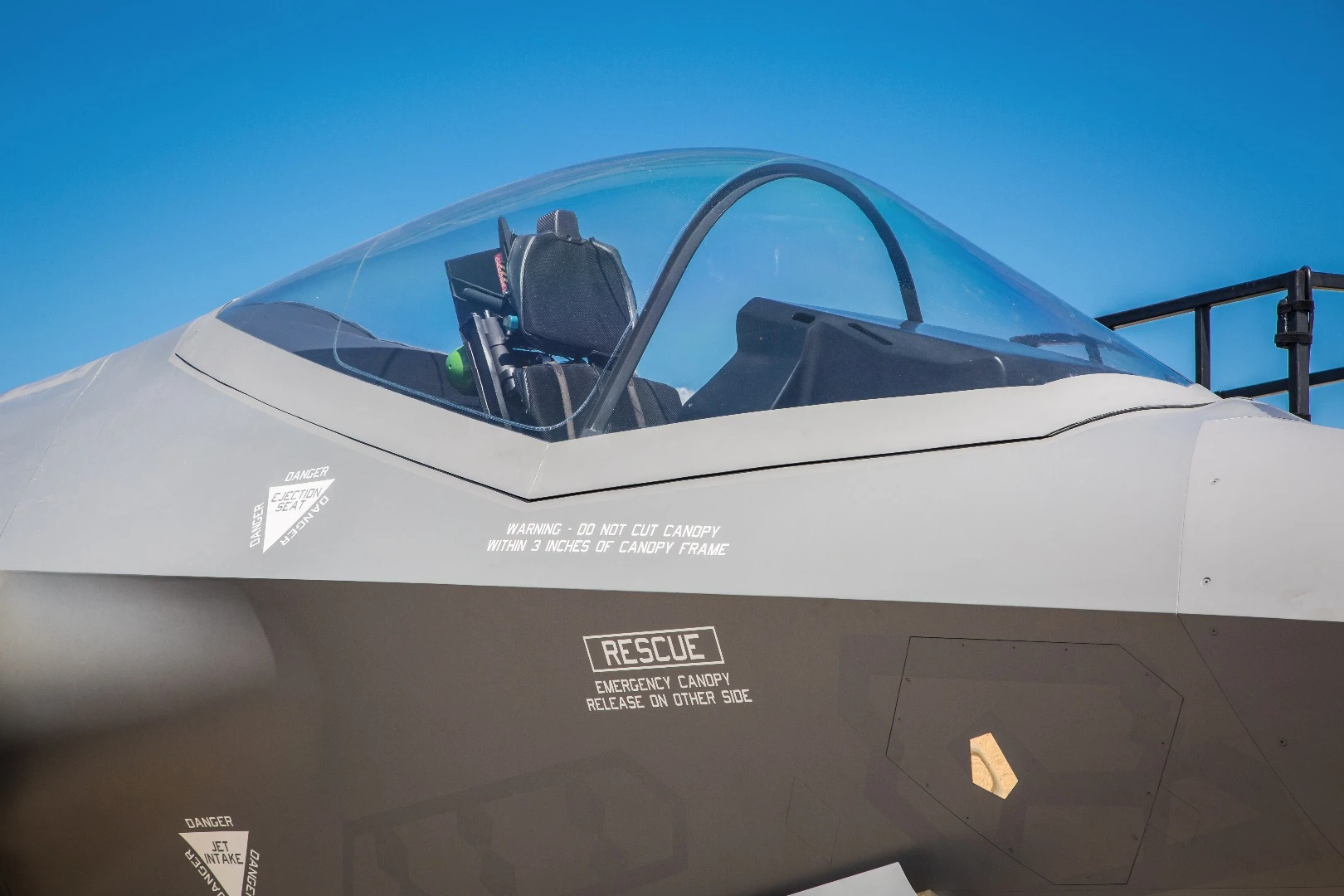F-35A Joint Strike Fighter cockpit