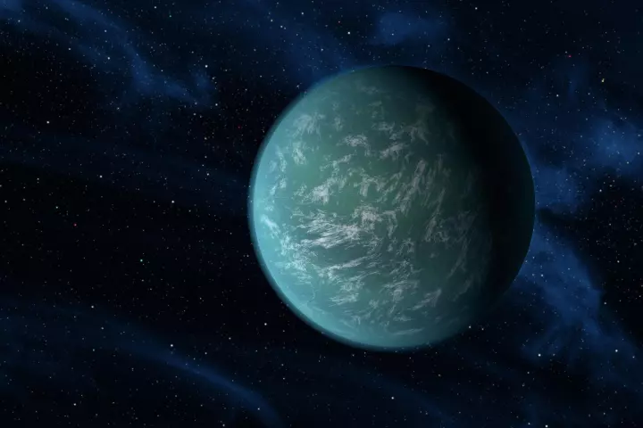 NASA's Kepler mission has detected the most Earth-like planet yet - Kepler 22b (Image: Artist rendering from NASA)