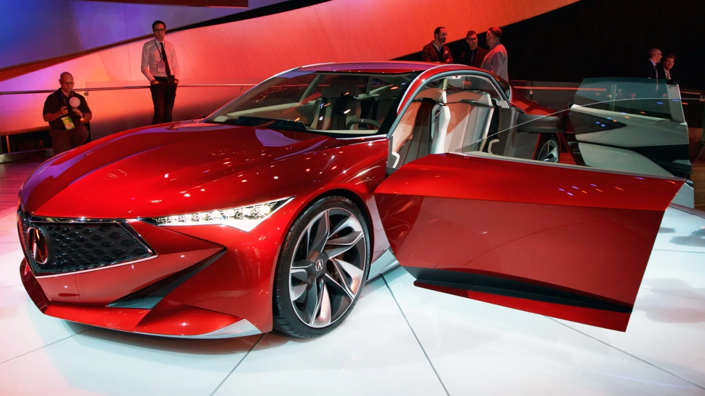The grille on the concept will make it onto a production car "soon" according to Acura
