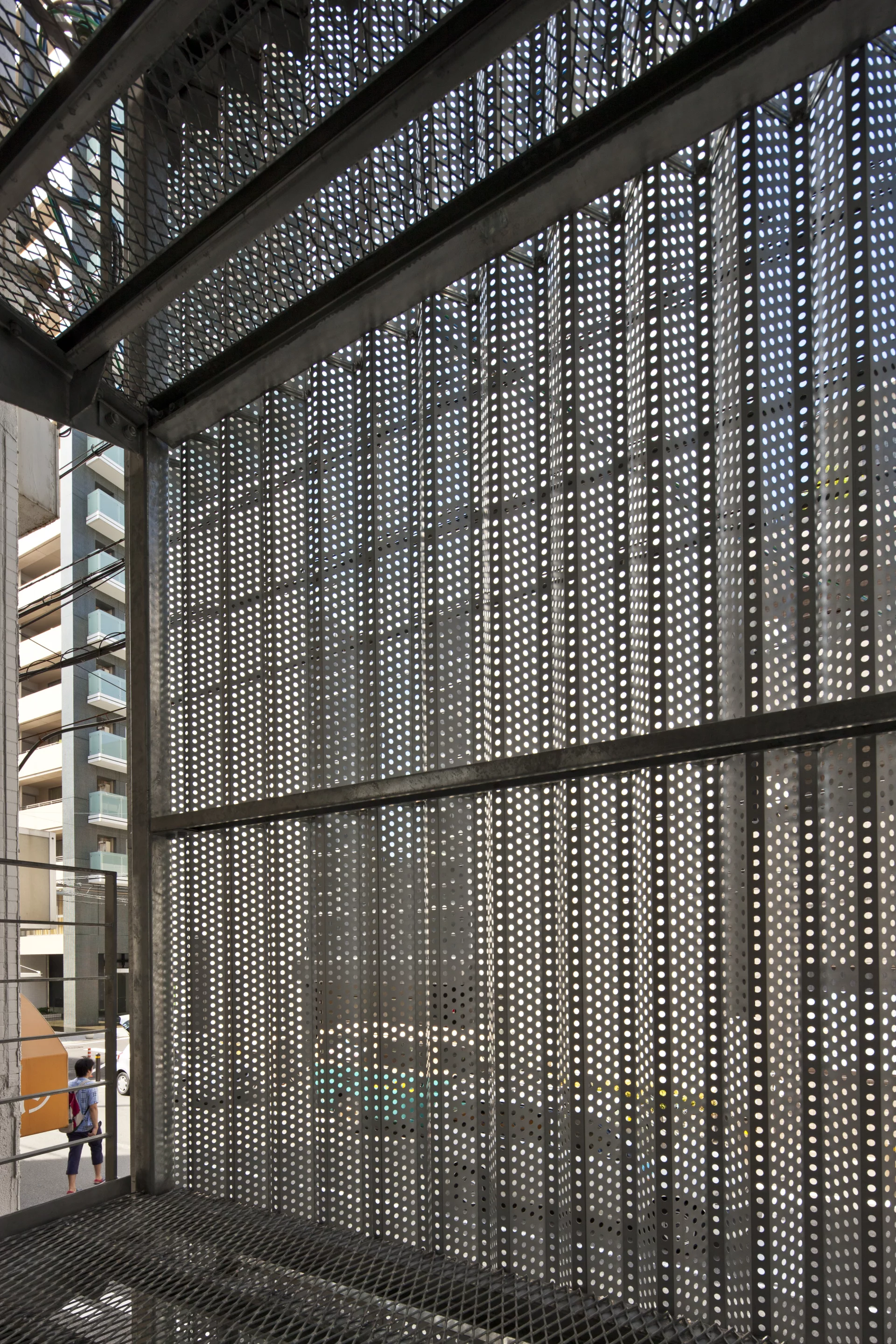 The outer steel shell is perforated to let in light and air (Photo: Stirling Elmendorf)