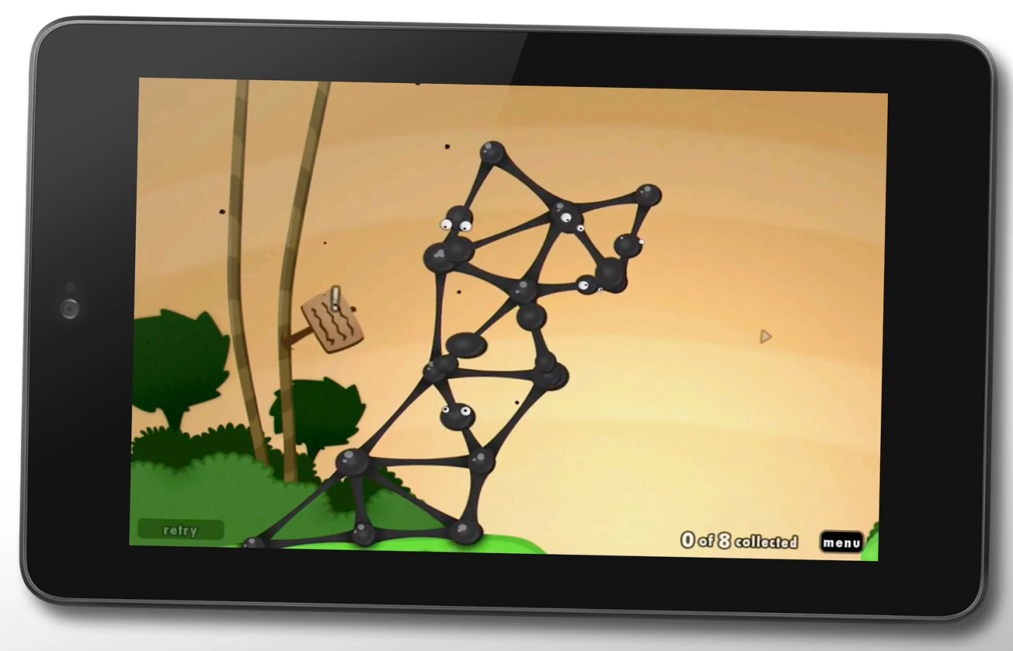 Transport your blobs of goo to safety with World of Goo