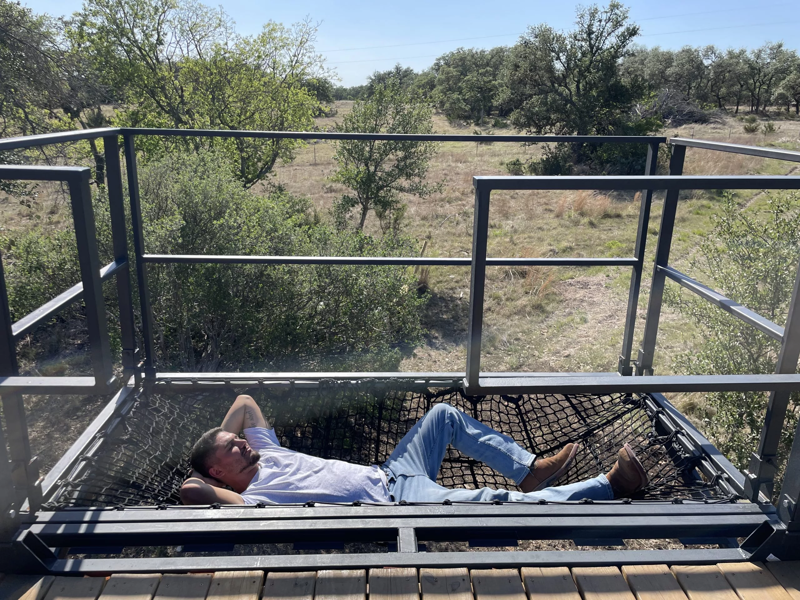 The Porter's rooftop terrace area includes a neat little hammock net lounging area