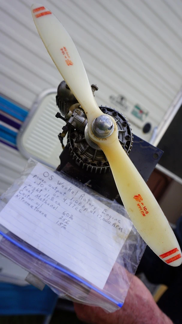 Model Airplane Wankel Rotary Engine. It runs on a combination of Methanol, Castor Oil and Nitromethane