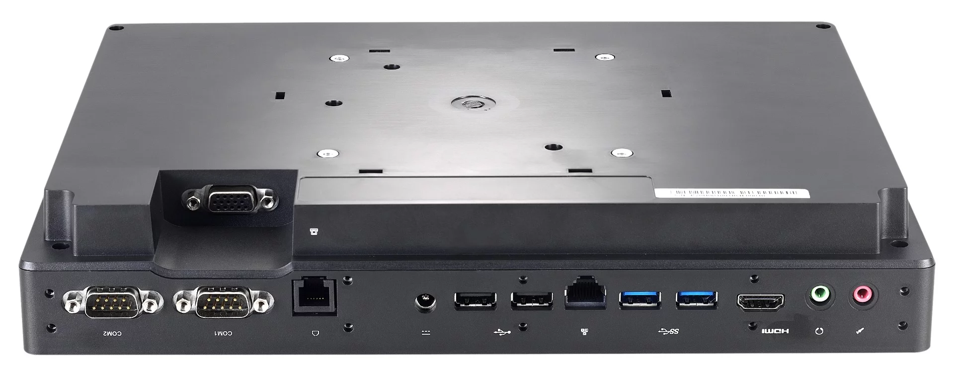 The P20U offers six USB ports, HDMI and VGA, Gigabit Ethernet, SD card reader and serial interfaces.