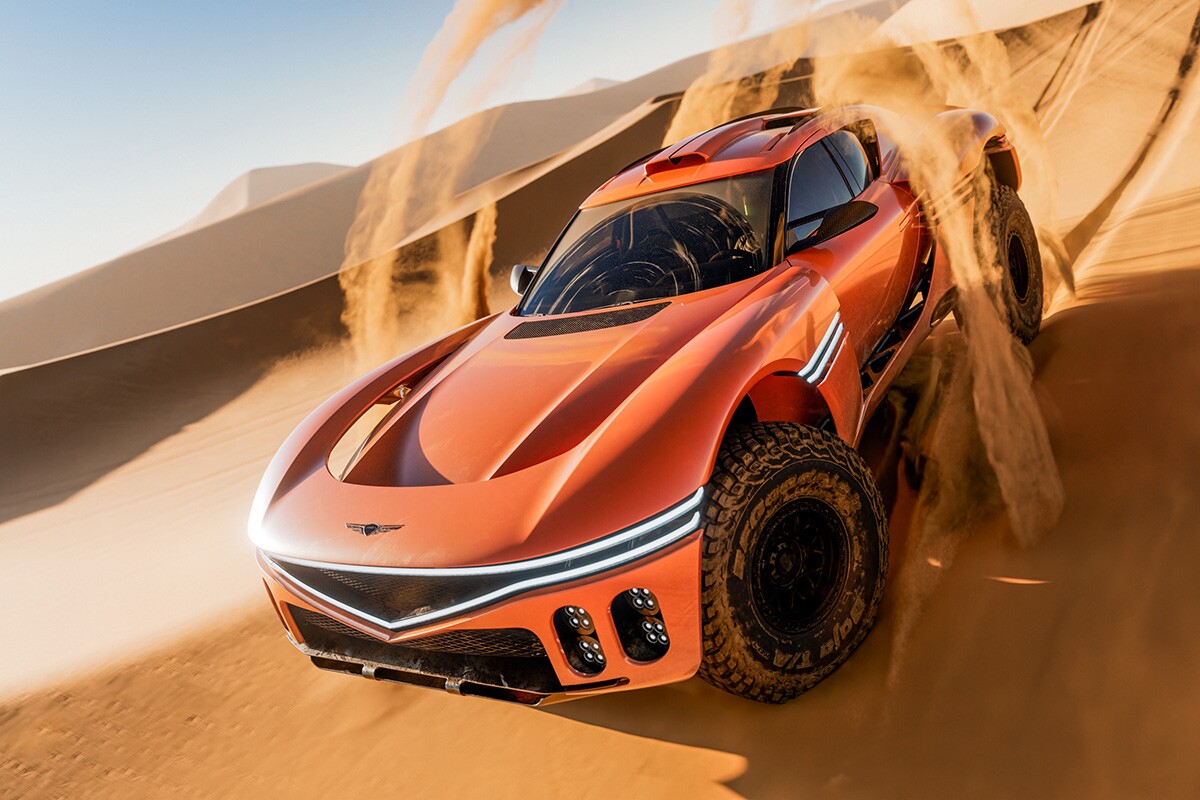 Genesis unveils a firebreathing V8-powered dune-bashing concept