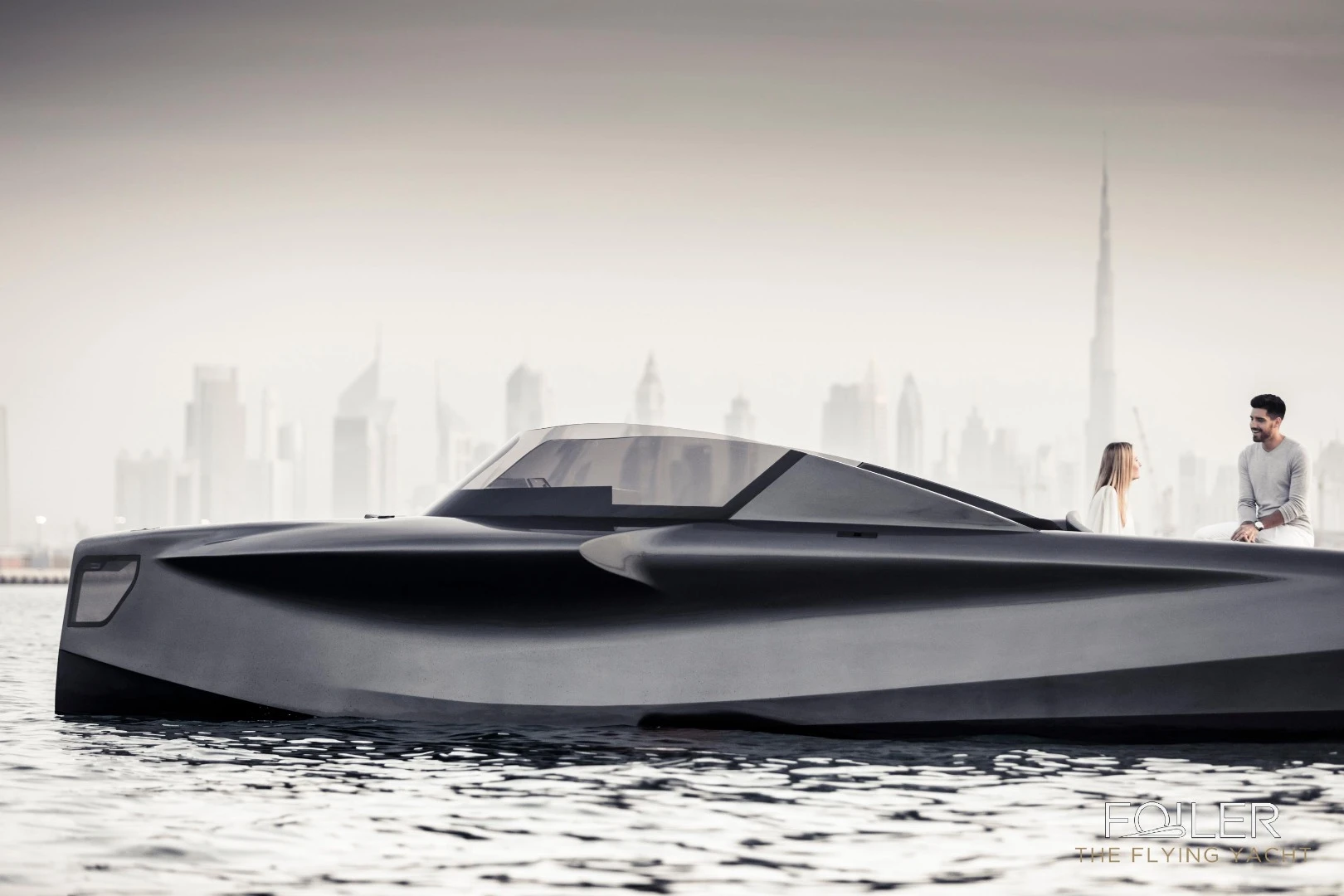 The Foiler is manufactured from carbon fiber with high grade stainless steel, aluminium and titanium mechanical parts