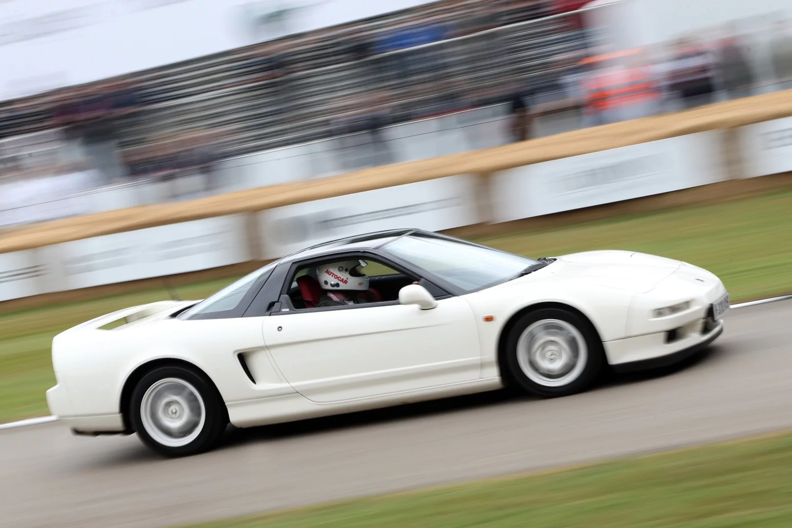 The Honda NSX Type R managed to stay out of the hay bales