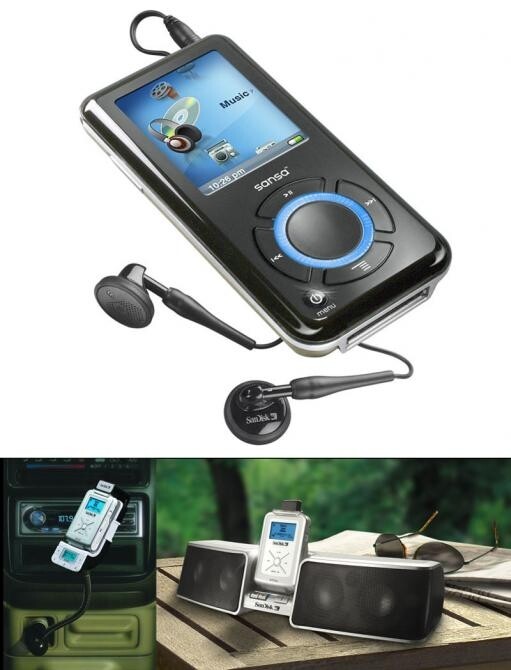 World's largest capacity flash MP3 player 8 GB Sansa e280