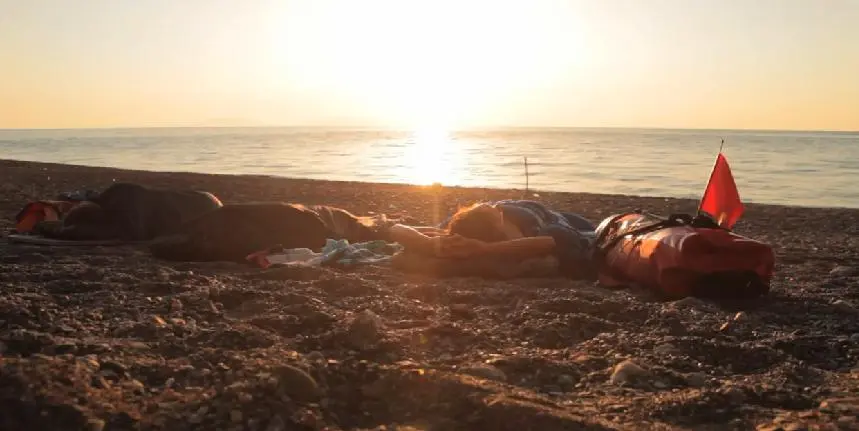 Nights are spent camping on beaches