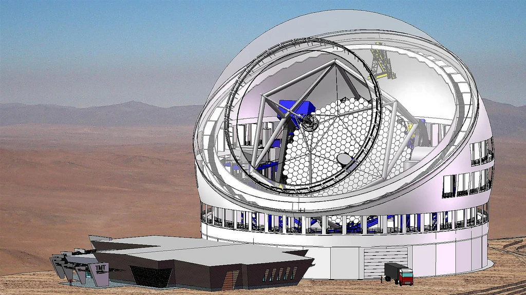 Enclosure with all vents open (Image: Courtesy TMT Observatory Corporation)