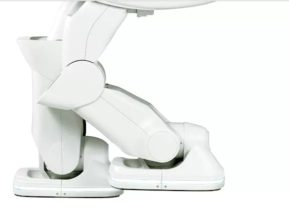 A close-up of the Toyota i-foot's feet