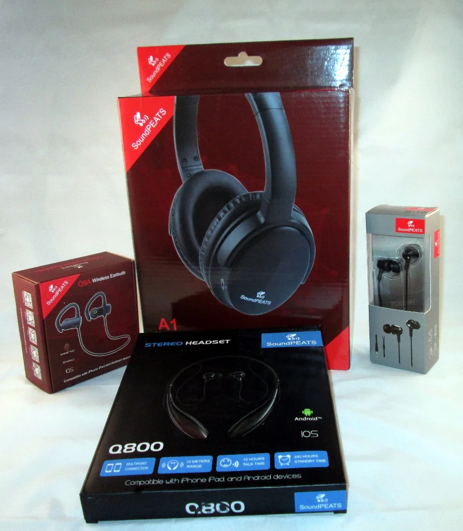 The Sounpeats line includes wireless and wired headsets