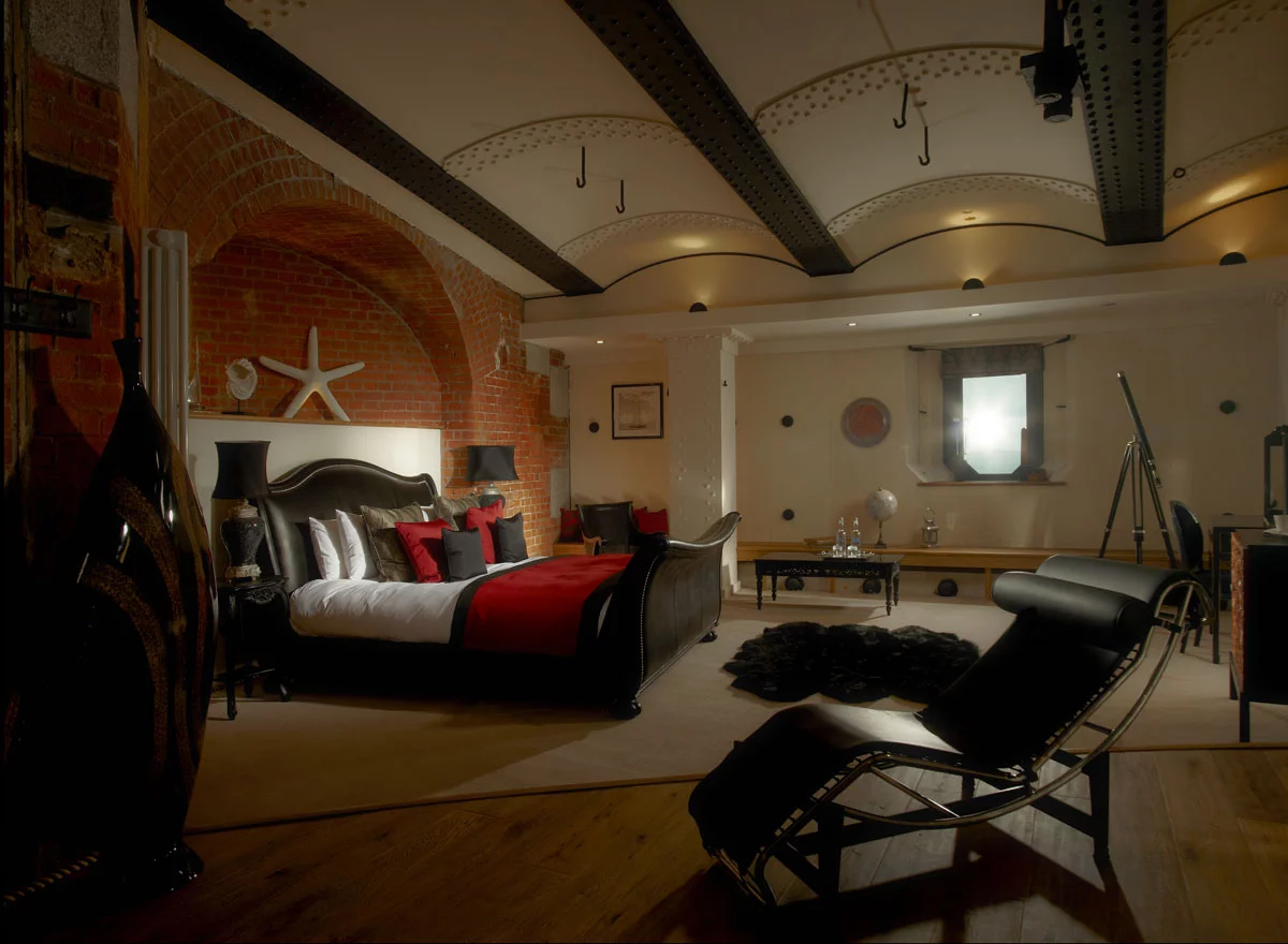 Spitbank Fort Hotel is now home to nine luxury guest rooms