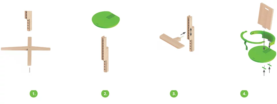 Froc is easy to assemble