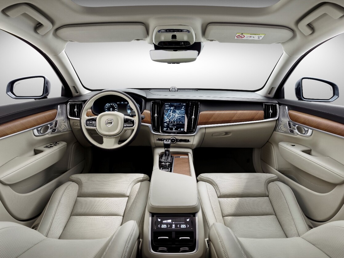 Inside, Volvo's Sensus touchscreen system dominates the center console