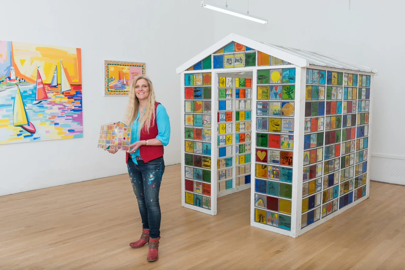 Glass Hut is described as a celebration of the joy of childhood and the British seaside