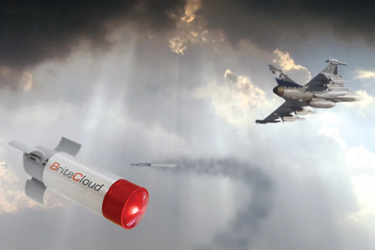 The BriteCloud missile decoy system is being tested on RAF Typhoons