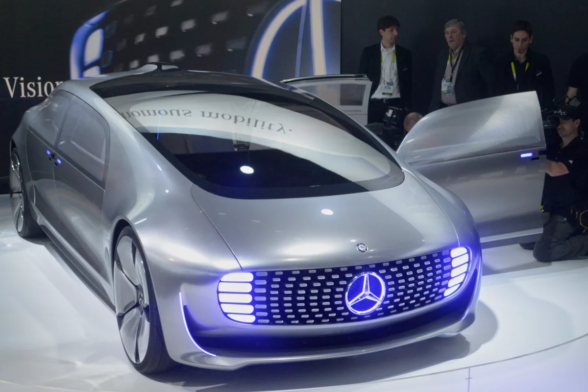 Mercedes reveals its F 015 concept at CES 2015 (Photo: C.C. Weiss/Gizmag)